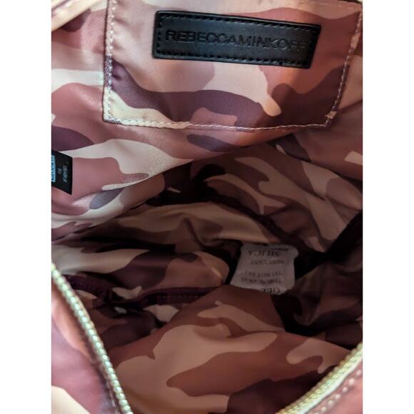 Rebecca Minkoff Nylon Backpack Pink Camouflage Pattern NEW main image 4